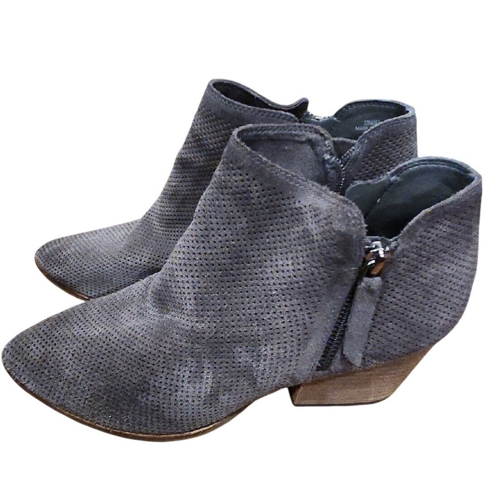 VINCE CAMUTO Boots  Womens 10 Suede Ankle Booties Shoes Heels‎ Zippered